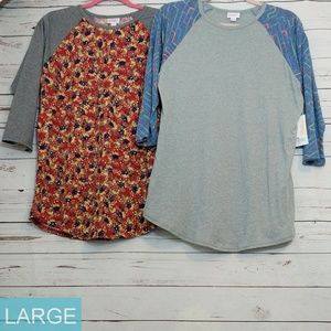 Two Lularoe Randy Tees